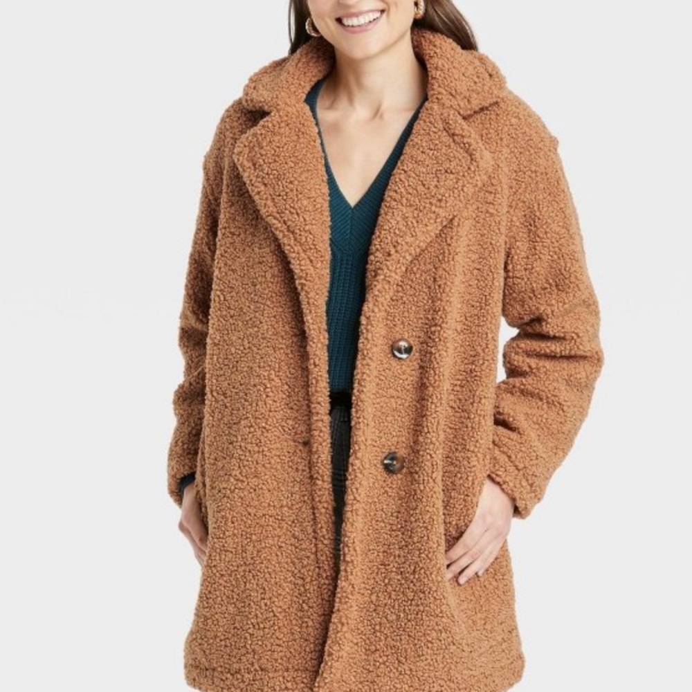 A new day teddy jacket from target.